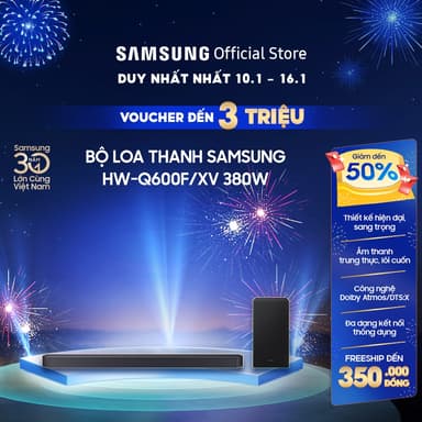 So sánh giá Bộ loa thanh Samsung HW-Q600F/XV 380W rẻ nhất?