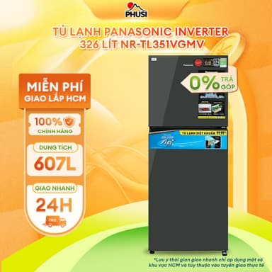 So sánh giá NR-TL351VGMV Tủ lạnh Panasonic Inverter 326 lít NR-TL351VGMV [MIỄN PHÍ GIAO LẮP HCM] rẻ nhất?