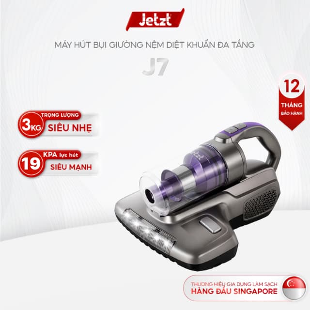 Máy hút bụi giường nệm diệt khuẩn UV JETZT J7 Series thế hệ mới - Ảnh 4