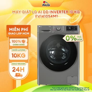 So sánh giá FV1410S4M1 [GIAO HÀNG MIỄN PHÍ HCM] Máy giặt LG AI DD Inverter 10 kg - CHÍNH HÃNG rẻ nhất?