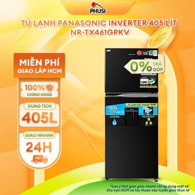 So sánh giá NR-TX461GPKV [GIAO HÀNG MIỄN PHÍ HCM] Tủ lạnh Panasonic Inverter 405 lít - CHÍNH HÃNG rẻ nhất?