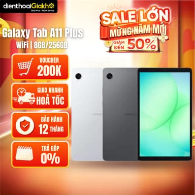 So sánh giá Máy Tính Bảng Samsung Galaxy Tab A11 Plus Wifi (8GB/256GB) Chính Hãng, Bảo Hành 12 Tháng rẻ nhất?