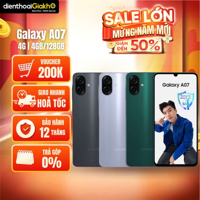 Điện Thoại Samsung Galaxy A07 4G (4GB/128GB) Chính Hãng, Bảo Hành 12 Tháng - Ảnh 10