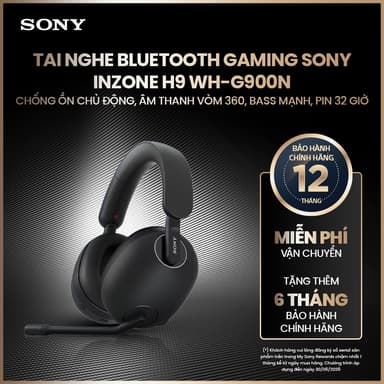 So sánh giá Tai nghe bluetooth Gaming Sony INZONE H9 WH-G900N chống ồn chủ động, âm thanh vòm 360, bass mạnh, pin 32 giờ rẻ nhất?