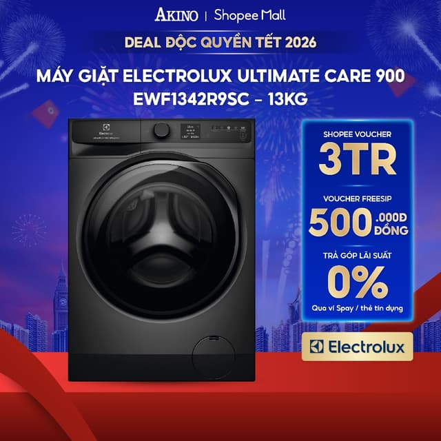 Máy giặt Electrolux UltimateCare 900 Inverter 13 kg EWF1342R9SC - Bảo hành chính hãng - Ảnh 4