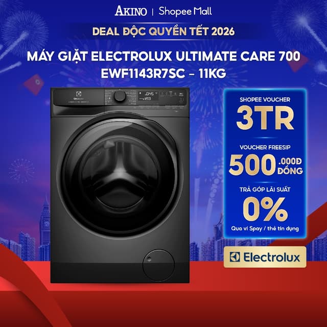 Máy giặt Lồng Ngang Electrolux UltimateCare 700 Inverter 11 kg EWF1143R7SC - Hàng chính hãng - Ảnh 2