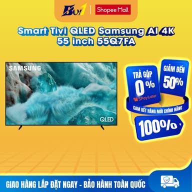 So sánh giá 55Q7FA - Smart Tivi QLED Samsung AI 4K 55 inch QA55Q7FA - Hàng chính hãng rẻ nhất?