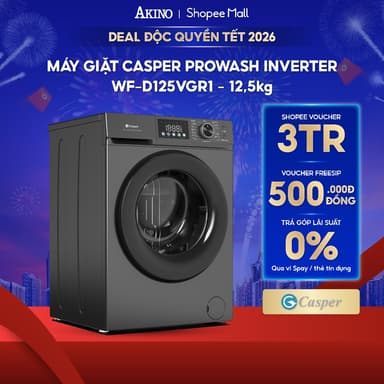 So sánh giá Máy giặt Lồng Ngang Casper ProWash Inverter 12.5 kg WF-D125VGR1 - Hàng Chính Hãng rẻ nhất?