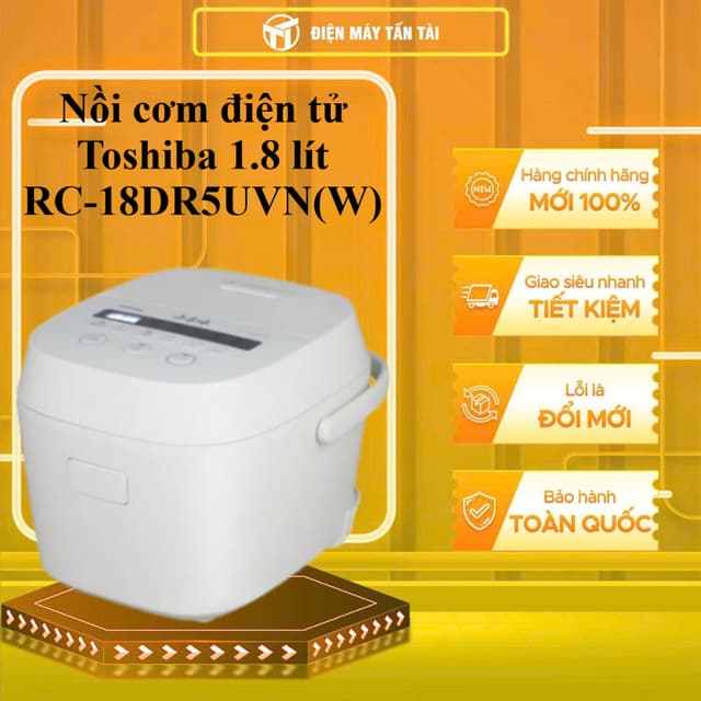 RC-18DR5UVN(W) - Nồi cơm điện tử Toshiba 1.8 lít RC-18DR5UVN(W) - GIAO TOÀN QUỐC - Ảnh 12