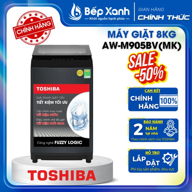 AW-M905BV(MK) 8 Kg | AW-M1000FV(MK) 9 Kg | AW-M1100JV(MK) 10 Kg - Máy Giặt Toshiba - Ảnh 8