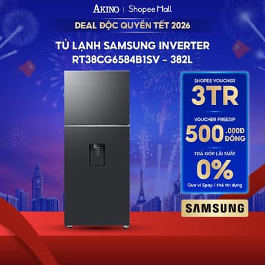 So sánh giá Tủ lạnh Samsung Inverter 382 lít RT38CG6584B1SV - Hàng Chính Hãng rẻ nhất?