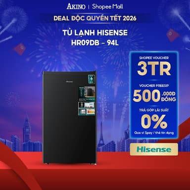 So sánh giá Tủ lạnh Hisense 94 lít HR09DB - Hàng Chính Hãng rẻ nhất?