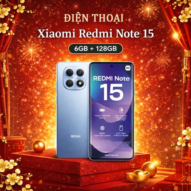 Điện Thoại Xiaomi Redmi Note 15 6GB/128GB  Mới 100% - Hàng Chính Hãng - Ảnh 8