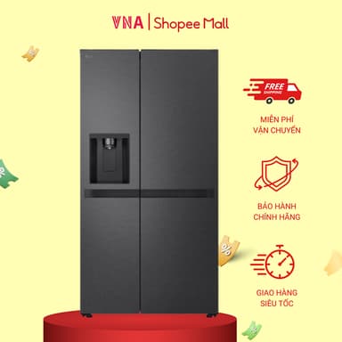So sánh giá Tủ lạnh LG Inverter 641 lít Side By Side LSI63BLMA - Làm đá tự động - Chính hãng bảo hành 24 tháng rẻ nhất?