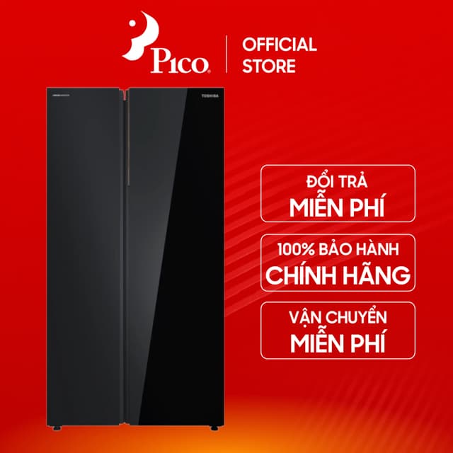 Tủ lạnh Toshiba Inverter 711 lít Side By Side GR-RS905WIA-PGV(22)-XK, mặt kính đen - Làm đá tự động - Ảnh 9