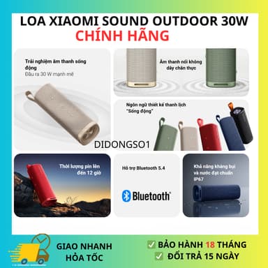 So sánh giá Loa Bluetooth Xiaomi Sound Outdoor 30W - Hàng Chính Hãng Việt Nam rẻ nhất?