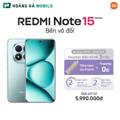 So sánh giá (Tặng Loa số lượng có hạn) Điện thoại Xiaomi Redmi Note 15 6GB/128GB / Redmi Note 15 Pro 12GB/256GB - Chính hãng rẻ nhất?