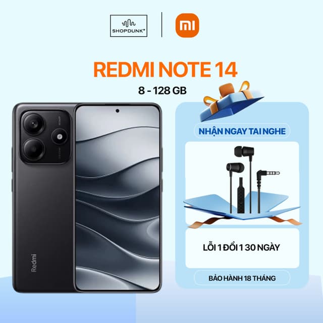 Điện Thoại Xiaomi Redmi Note 14 8GB 128GB Quốc Tế Chính Hãng - Ảnh 1
