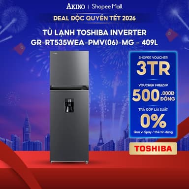So sánh giá Tủ lạnh Toshiba Inverter 409 lít GR-RT535WEA-PMV(06)-MG - Hàng Chính Hãng rẻ nhất?