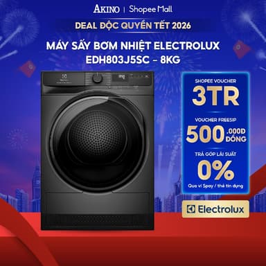 So sánh giá Máy sấy bơm nhiệt Electrolux UltimateCare 8 kg EDH803J5SC - Bảo hành chính hãng rẻ nhất?