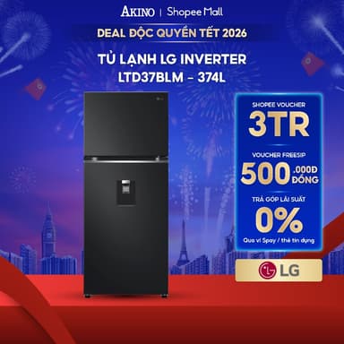 So sánh giá Tủ lạnh LG Inverter 374 lít LTD37BLM - Hàng Chính Hãng rẻ nhất?