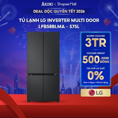 So sánh giá Tủ lạnh LG Inverter 575 lít Multi Door LFB58BLMA - Bảo hành chính hãng rẻ nhất?