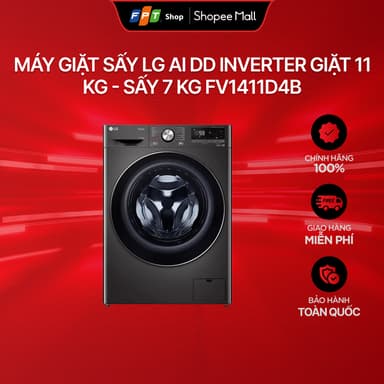 So sánh giá [Chỉ GH tận nơi] Máy giặt sấy LG AI DD Inverter giặt 11 kg - sấy 7 kg FV1411D4B rẻ nhất?
