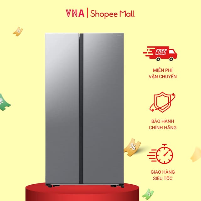 Tủ lạnh Samsung Inverter 583 lít Side By Side RS57DG400EM9SV - Bảo hành chính hãng 24 tháng - Ảnh 3