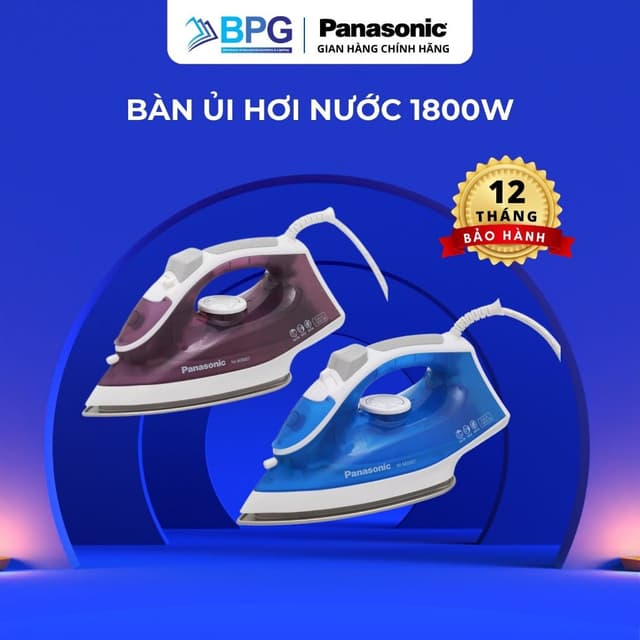 Bàn Ủi Hơi Nước Panasonic NI-M300TARA / NI-M300TVRA 1800W – Bình Nước 210ml – Mặt Đế Chống Dính – Chính Hãng - Ảnh 2