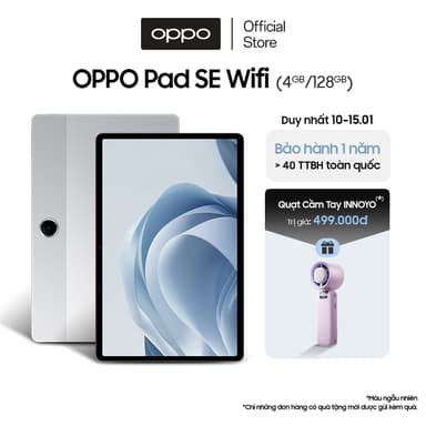 So sánh giá Máy tính bảng OPPO Pad SE Matte WiFi (4GB/128GB) - Hàng chính hãng rẻ nhất?
