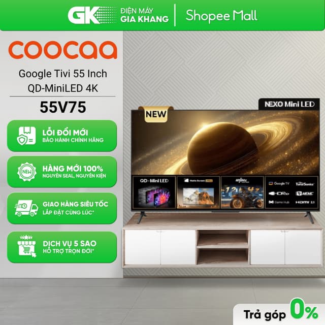 55V75 | 55Y84 Google Tivi COOCAA Model 55V75 | Smart TV | HDR10+ | QD- Mini LED [Toàn Quốc] - Ảnh 9