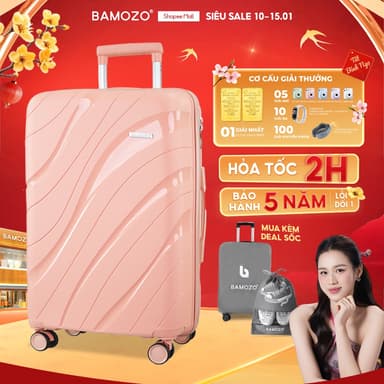So sánh giá [🔥BEST SELLER] Vali Kéo Du Lịch Bamozo Size 20/24/28 Nhựa PP Cao Cấp Chống Vỡ_Nancy rẻ nhất?
