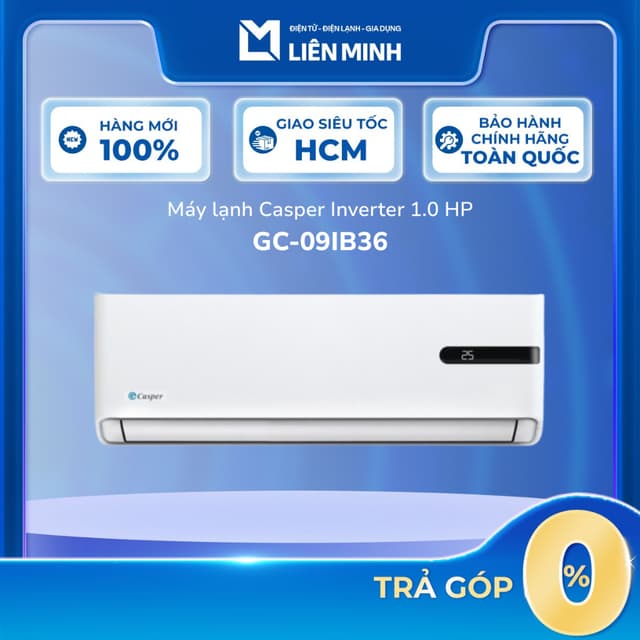GC-09IB36 | JC-09IU36 - Máy Lạnh Casper Inverter 1 HP - Bảo Hành Chính Hãng [Giao Toàn Quốc] - Ảnh 10