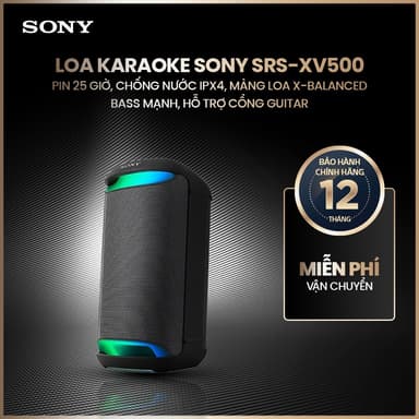 So sánh giá Loa Karaoke Sony SRS-XV500 pin 25 giờ, chống nước IPX4, màng loa X-Balanced bass mạnh rẻ nhất?