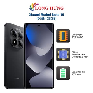 So sánh giá Điện thoại Xiaomi Redmi Note 15 (6GB/128GB) - Hàng chính hãng rẻ nhất?