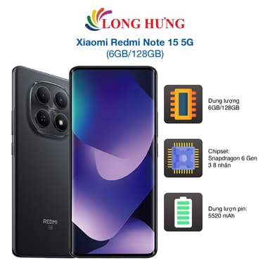 So sánh giá Điện thoại Xiaomi Redmi Note 15 5G (6GB/128GB) - Hàng chính hãng rẻ nhất?