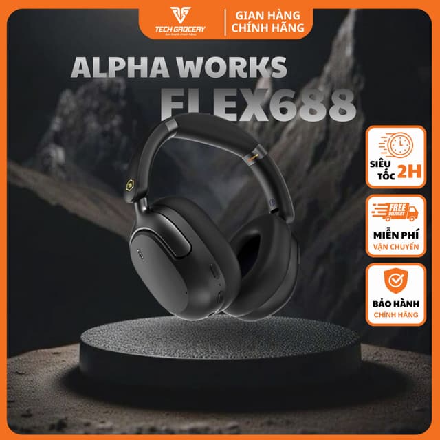 Tai Nghe Bluetooth Không Dây Chống Ồn ANC Alpha Works FLEX 688 - Bảo hành chính hãng 12 tháng - Ảnh 6