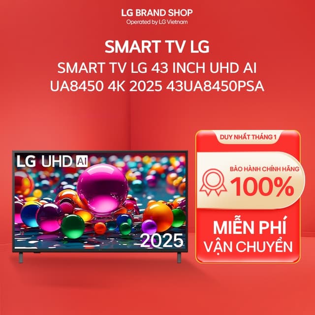 [Chỉ giao miền Nam/Bắc] 43UA8450PSA - Smart TV LG 43 Inch UHD AI UA8450 4K 2025 - Ảnh 11