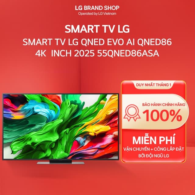 [Chỉ giao miền Nam/Bắc] 55QNED86ASA - 55 Smart TV LG QNED evo AI QNED86 4k  Inch 2025 - Ảnh 8