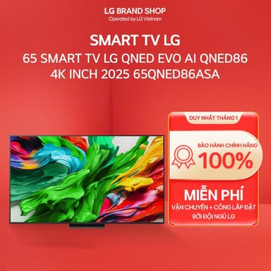 So sánh giá 65QNED86ASA - 65 Smart TV LG QNED evo AI QNED86 4k Inch 2025 rẻ nhất?