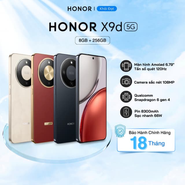 Điện Thoại thông minh Honor X9d 5G 8GB/256GB - Pin 8300mAh - Bảo Hành 18 Tháng - Ảnh 8