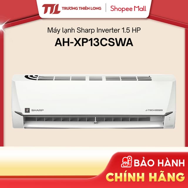 AH-XP13CSWA | AH-X13CEWC | AH-XP13BSW - Máy Lạnh / Điều Hoà SHARP Inverter 1.5 HP [FREESHIP HCM] - Ảnh 6