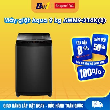So sánh giá AWM9-316K(B) - Máy giặt Aqua 9 kg AWM9-316K(B) - Hàng chính hãng rẻ nhất?