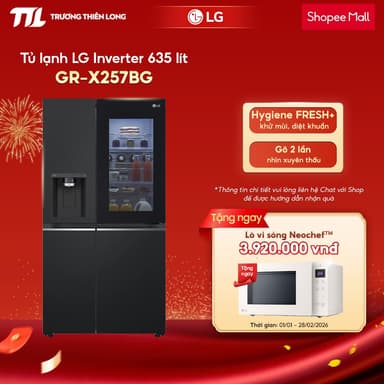 So sánh giá GR-X257BL - Tủ Lạnh LG Inverter 635 Lít Side By Side InstaView Door-in-Door X257BL [FREESHIP HCM] rẻ nhất?