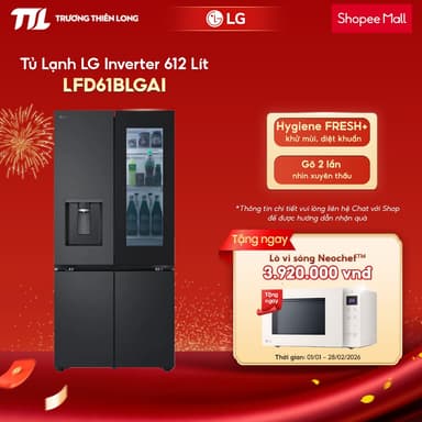 So sánh giá LFD61BLGAI - Tủ Lạnh 4 Cửa LG Inverter 612 Lít Multi Door InstaView [FREESHIP HCM] rẻ nhất?