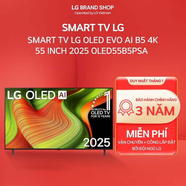 [Chỉ giao miền Nam/Bắc] OLED55B5PSA - Smart TV LG OLED evo AI B5 4K 55 inch 2025 - Ảnh 11
