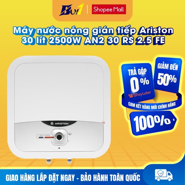 AN2 30 RS 2.5 FE - Máy nước nóng gián tiếp Ariston 30 lít 2500W AN2 30 RS 2.5 FE - Hàng chính hãng - Ảnh 12