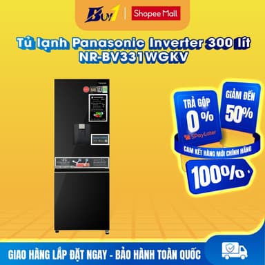 So sánh giá NR-BV331WGKV - Tủ lạnh Panasonic Inverter 300 lít NR-BV331WGKV - Hàng chính hãng rẻ nhất?