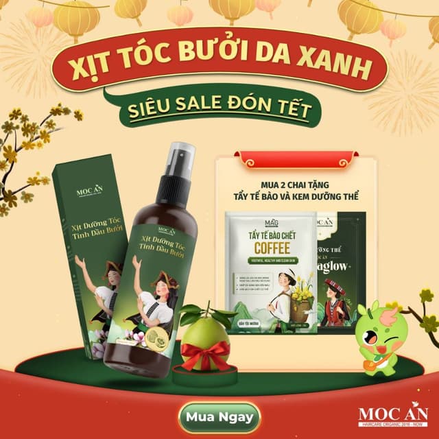 [17 loại] Xịt Dưỡng Tóc Tinh Dầu Bưởi Mộc Ân Haircare 120ml - Hỗ Trợ Giảm Rụng & Chăm Sóc Tóc - Ảnh 3