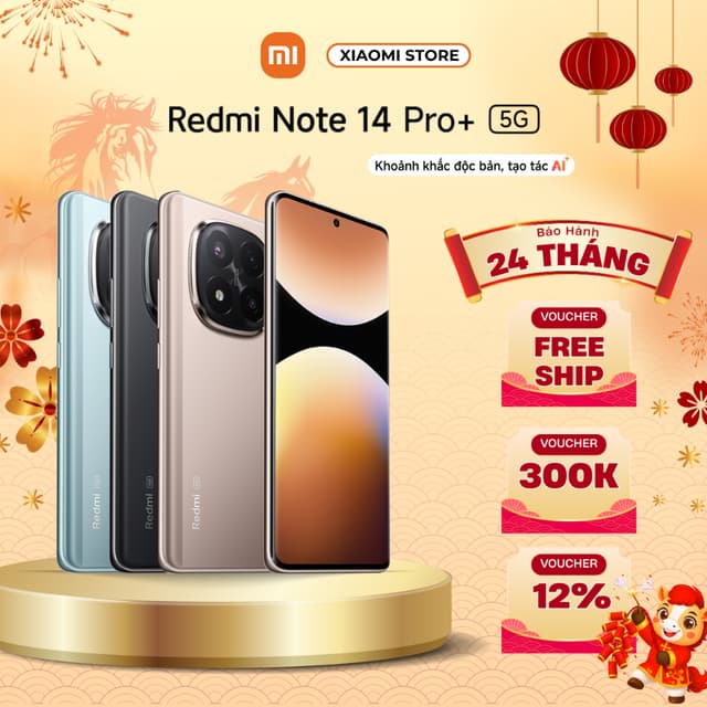 Điện thoại Redmi Note 14 Pro+ (Plus) 5G 12GB/512GB - Quốc Tế Chính Hãng Bảo Hành 24 Tháng - (Nguyên Seal) - Ảnh 3